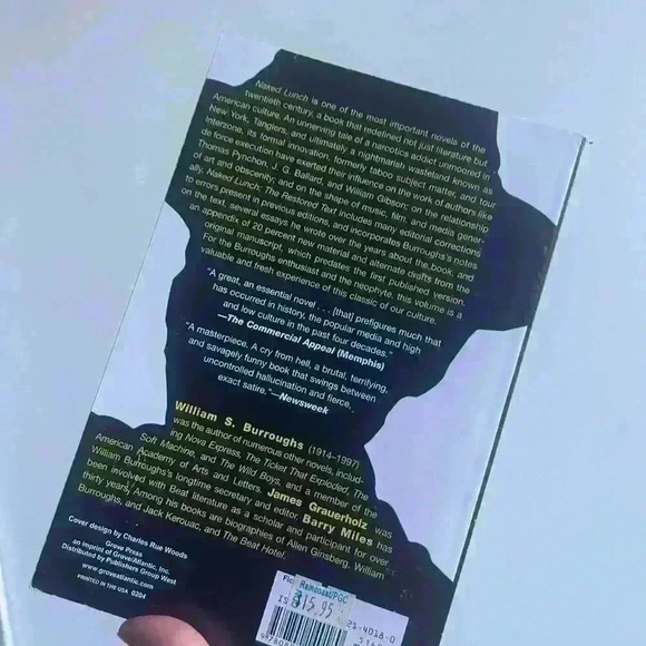 New Naked Lunch Restored Text William s Burroughs Book Novel Soft Cover - Picture 4 of 4